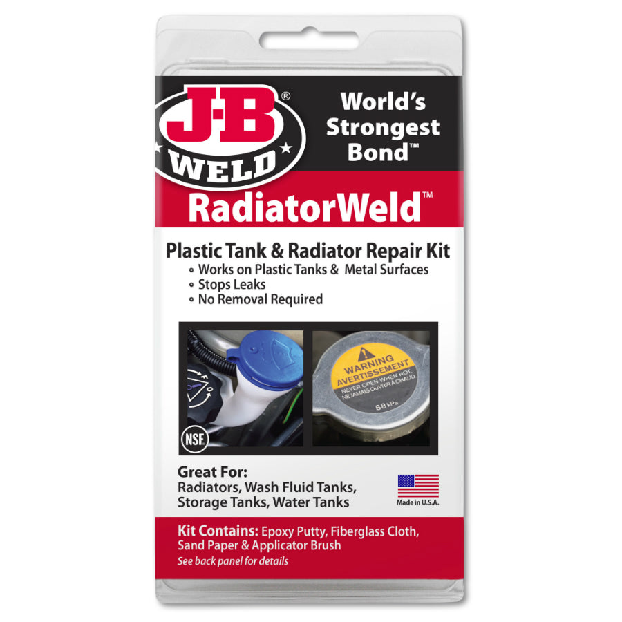 J-B Weld® 2120 RadiatorWeld™ Plastic Tank & Radiator Repair Kit – Toolbox  Supply